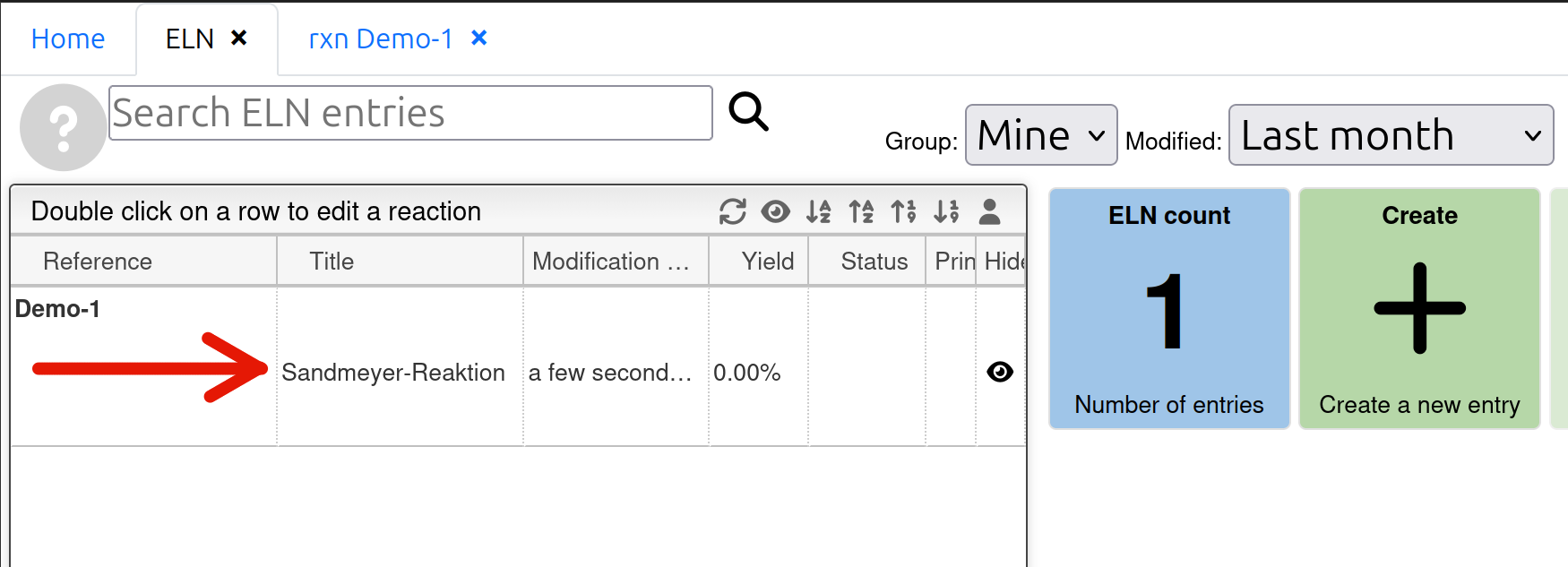 screenshot of title on the overview page