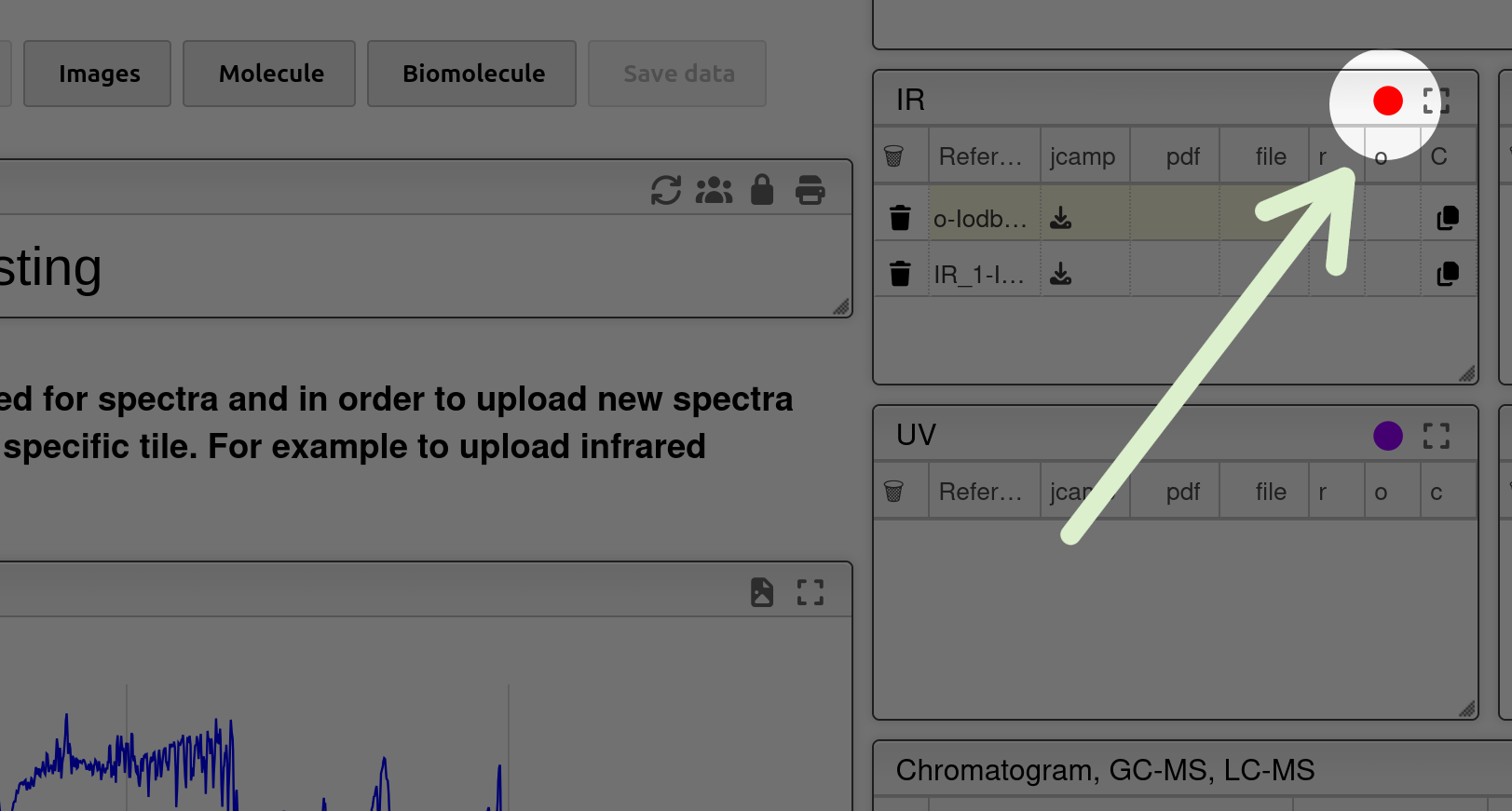 click the coloured at the top right corner of the tile to visit analysis page